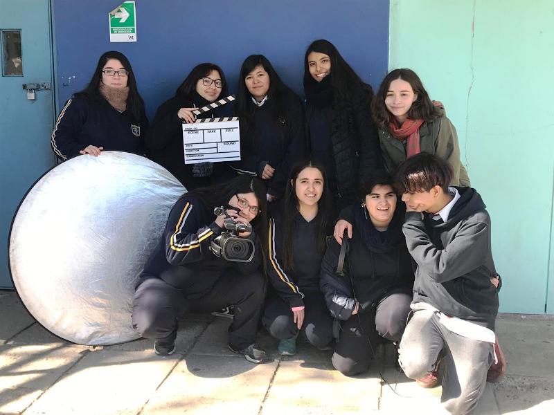 LOS ANDES: Estudiantes de Liceo Amancay trabajan su creatividad en taller de cine impartido por Universidad de Valparaíso