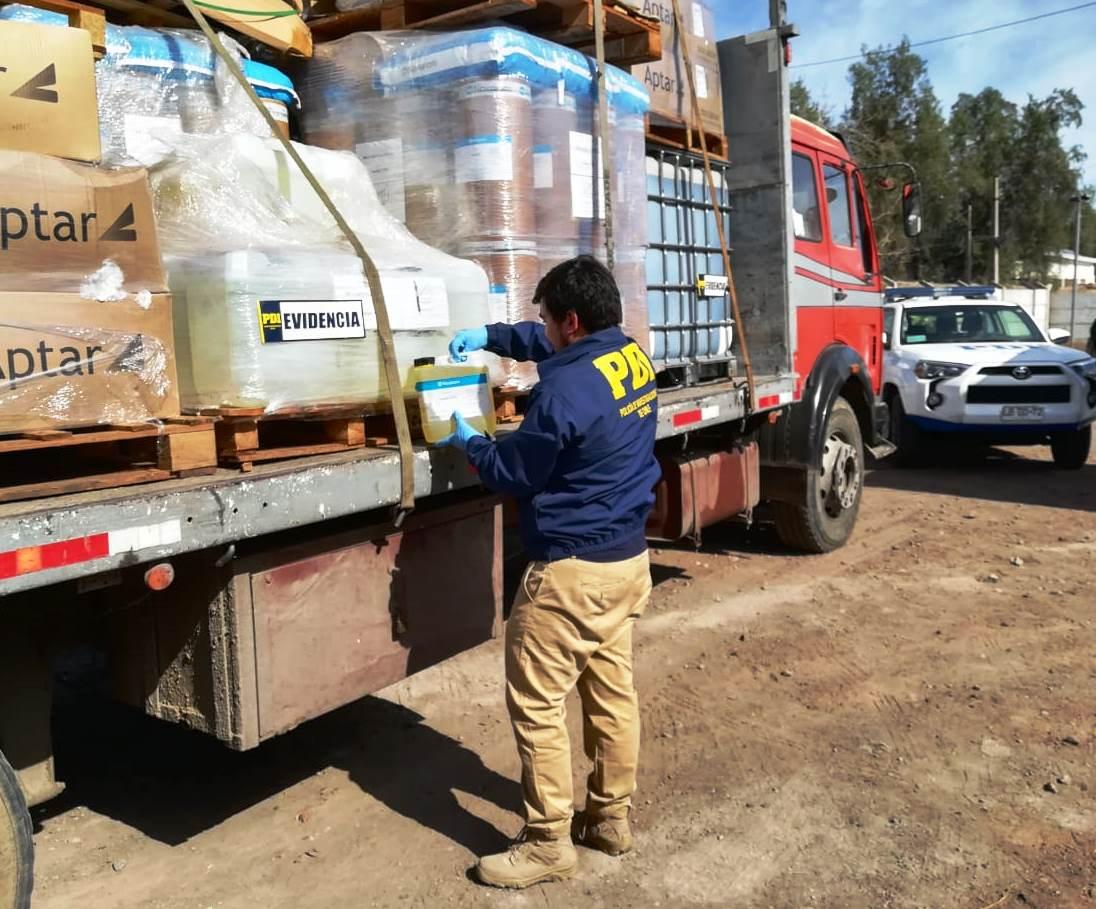 LOS ANDES: PDI detiene a 11 integrantes de banda criminal dedicada al robo de especies a camiones
