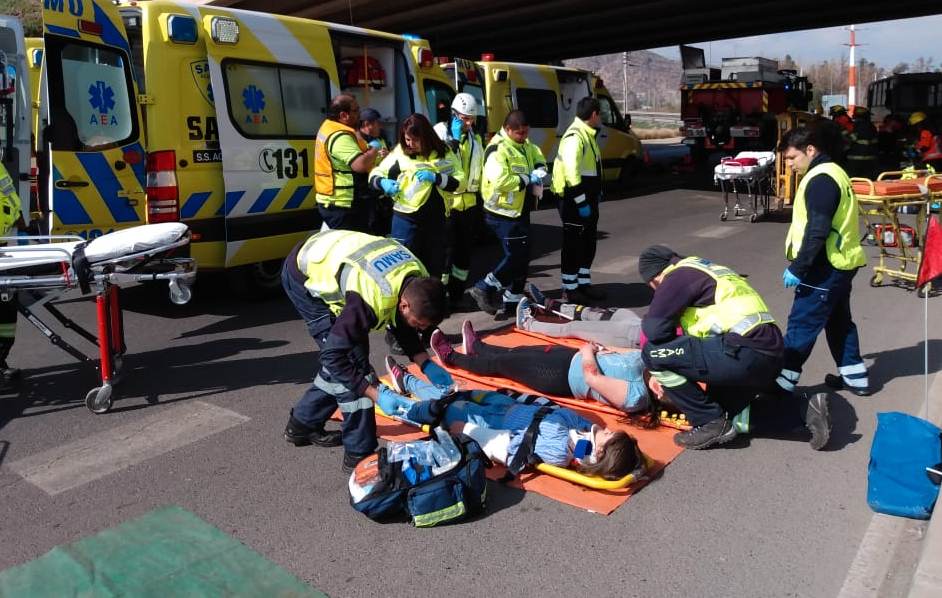 LOS ANDES: Destacan exitoso simulacro de accidente en el marco de la prevención en la Provincia
