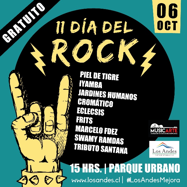 LOS ANDES: Alianza entre Municipalidad de Los Andes y Musicarte permite celebración del Día del Rock