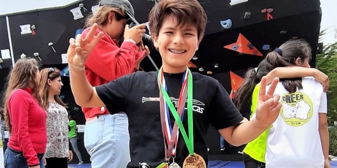 DEPORTE: Lucas Jara Zurita se destacó en Circuito Regional Escolar de escalada