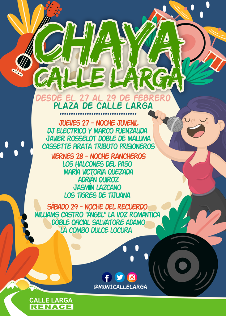 CALLE LARGA: Este jueves se inicia la Chaya de Calle Larga