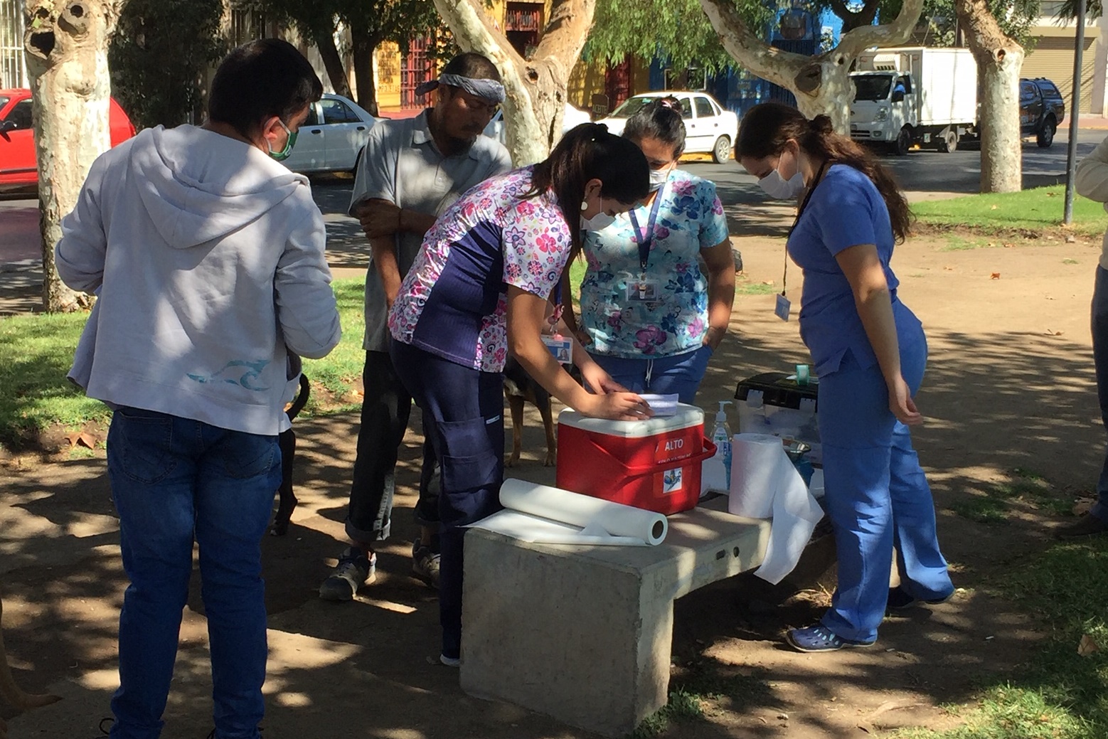 LOS ANDES: Vacunan contra la influenza a personas en situación de calle