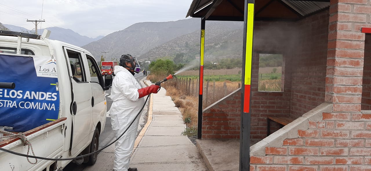 LOS ANDES: Municipio andino refuerza plan de sanitización