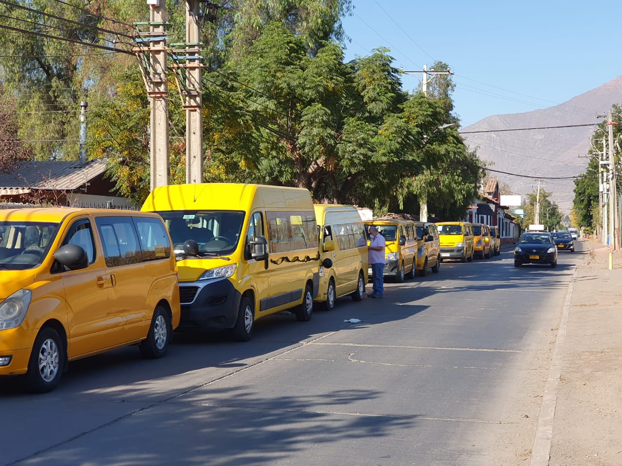 SAN FELIPE: Más de 16 “partes” cursó carabineros en caravana y manifestación del Transporte Escolar en San Felipe