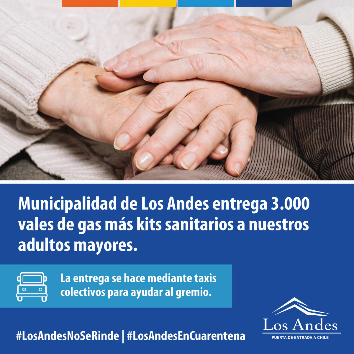 LOS ANDES: Se entregará ayuda focalizada para adultos mayores de la comuna de Los Andes