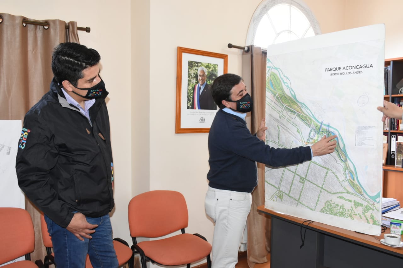 LOS ANDES: Alcalde Rivera se reúne con director ejecutivo de Santiago 2023