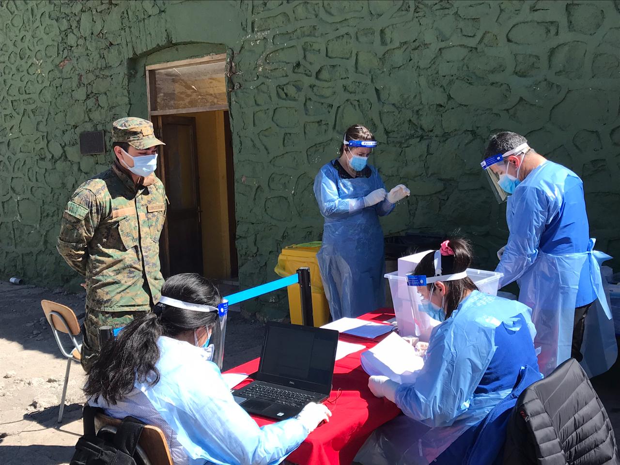 LOS ANDES: Equipos de Atención Primaria realizaron exámenes PCR a los conscriptos que se incorporaron al Servicio Militar