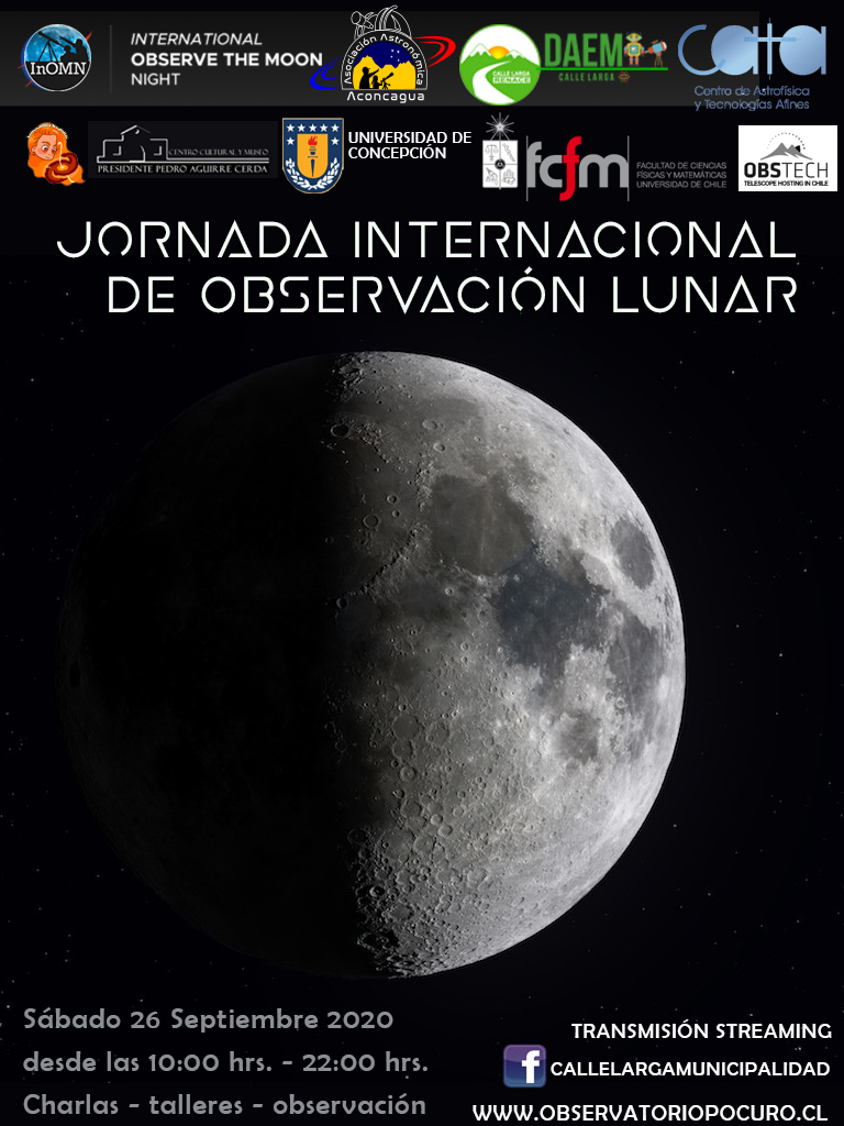 CALLE LARGA: Este fin de semana se realizará la Jornada Internacional de Observación Lunar más importante del país