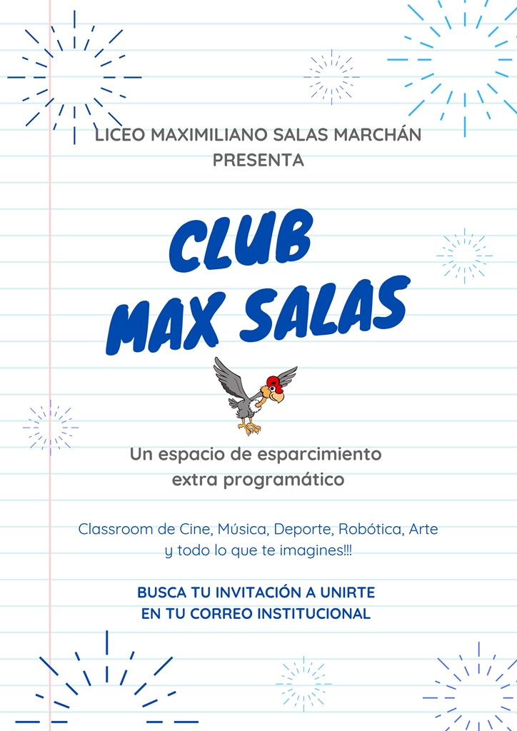 LOS ANDES: Nace “Club Max Salas”, espacio de esparcimiento virtual para la comunidad educativa