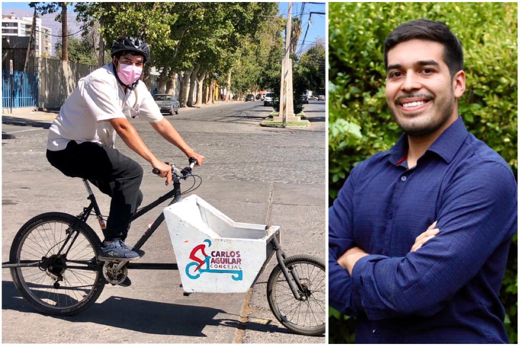 LOS ANDES: Carlos Aguilar, el ciclista andino que busca renovar el Concejo Municipal