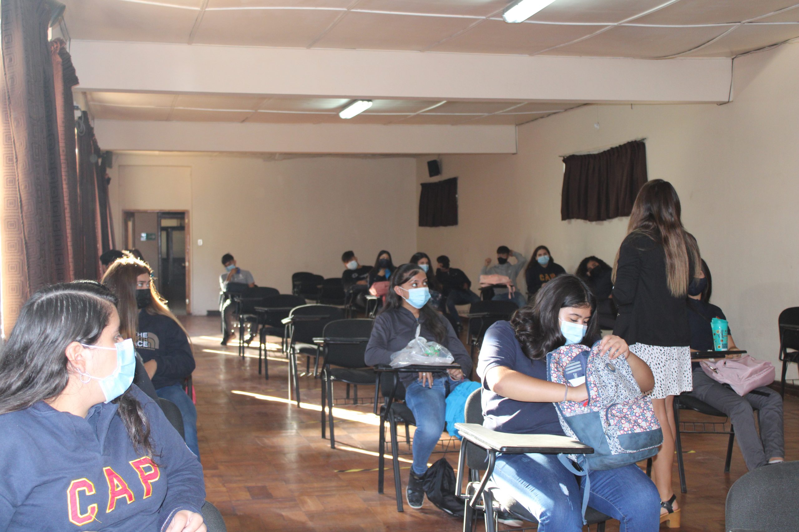CURIMÓN: Vuelta a clases en el Colegio Assunta Pallota se realizó simultáneamente de manera presencial y virtual