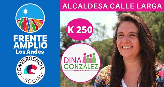CALLE LARGA: Frente Amplio y Convergencia Social sellan su apoyo y llaman a votar por Dina González a la alcaldía de Calle Larga