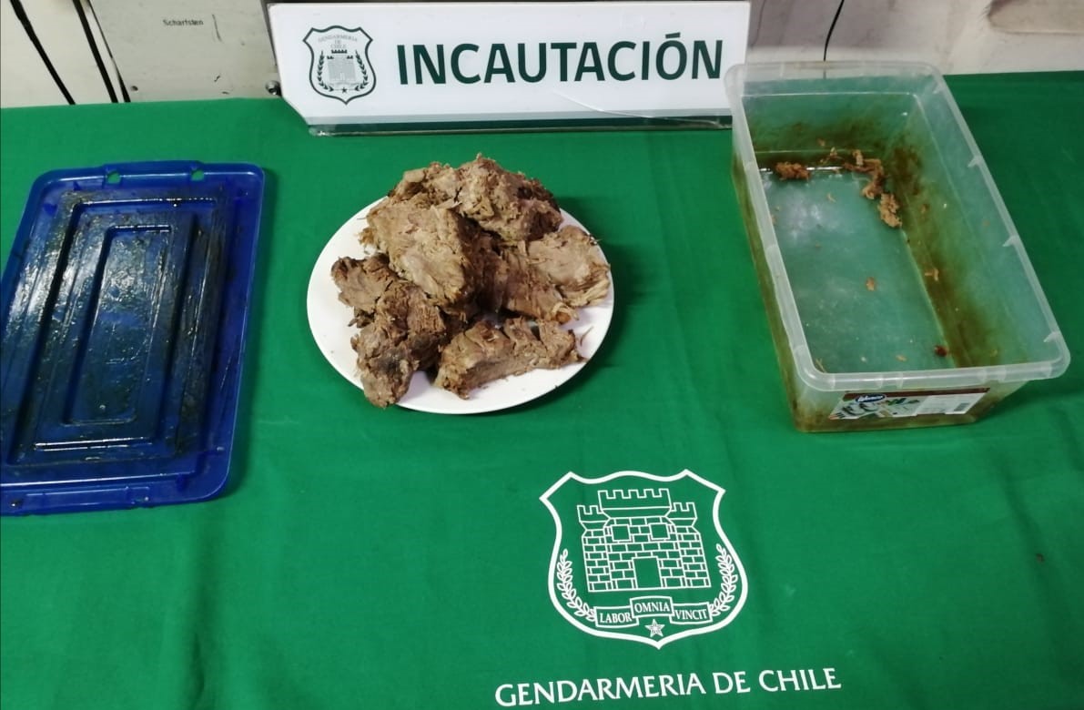 LOS ANDES: Incautan resina de marihuana en cárcel de Los Andes