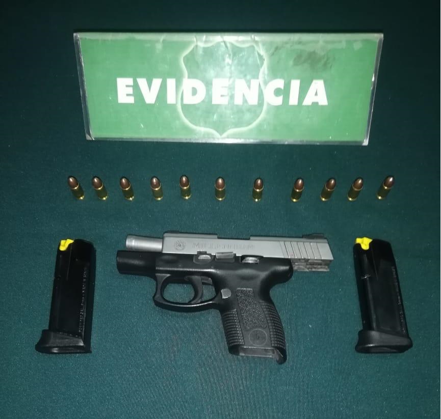 POLICIAL: Carabineros detiene a tres sujetos por porte de arma de fuego en la comuna de Los Andes