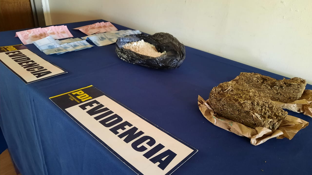 LOS ANDES: PDI detiene a sujetos que comercializaban droga en sector sur de Los Andes
