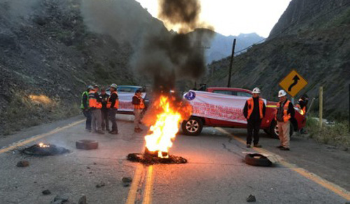 LOS ANDES: Codelco Andina condena acciones violentas que afectaron a empresas colaboradoras en el sector del Camino Internacional
