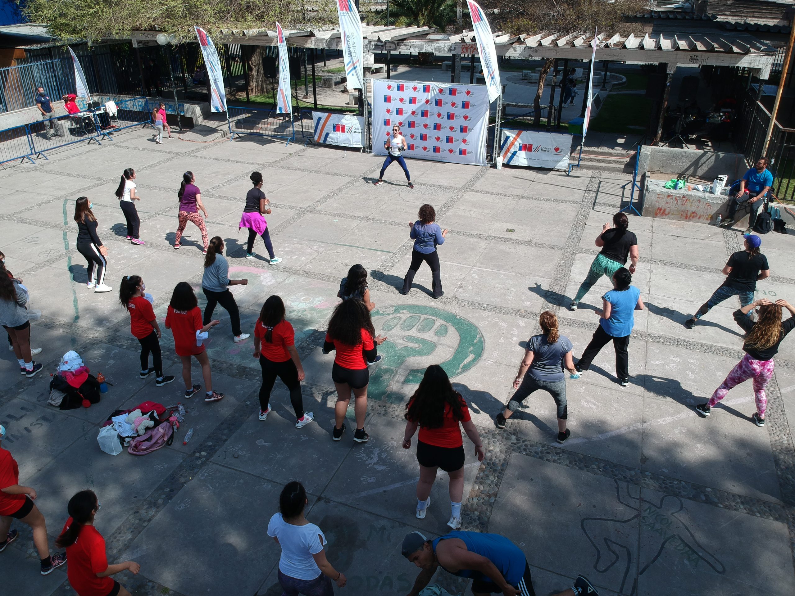 SAN FELIPE: Éxito de convocatoria tuvo evento de Actividad Física en Plaza Cívica de San Felipe
