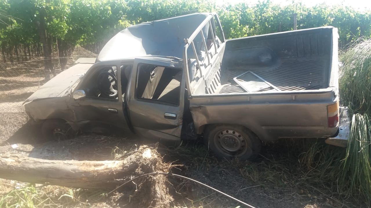 SANTA MARÍA: Ileso resulta conductor de camioneta que sufrió violento accidente en La Colonia
