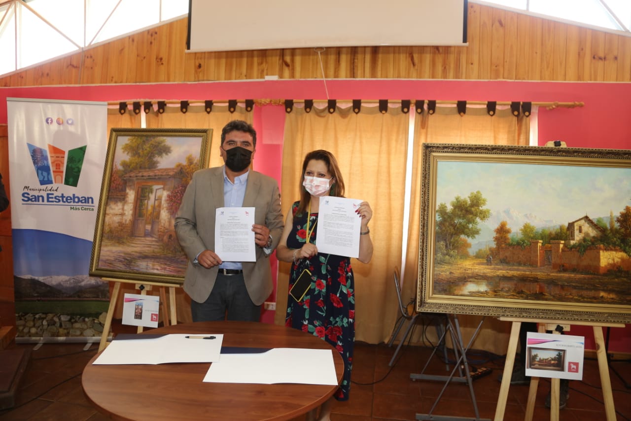 SAN ESTEBAN: Municipio firmó convenio con Fundación Skansen y ya cuenta con la primera exposición gratuita de reconocidos artistas nacionales