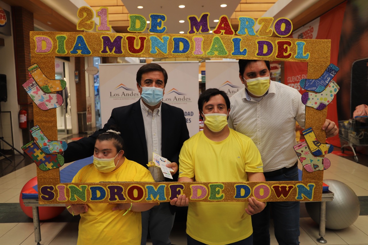 LOS ANDES:  Municipalidad de Los Andes interviene el Espacio Urbano para sensibilizar por el Día Mundial del Síndrome de Down