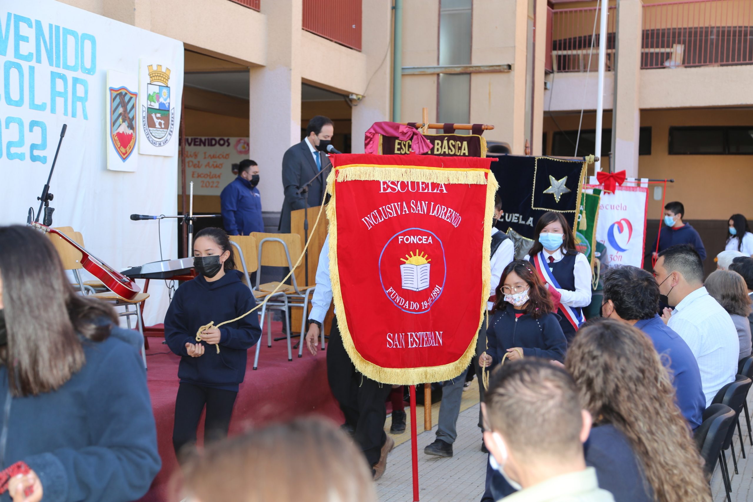 SAN ESTEBAN:  En una emotiva ceremonia, dan inicio al Año Escolar 2022 en San Esteban