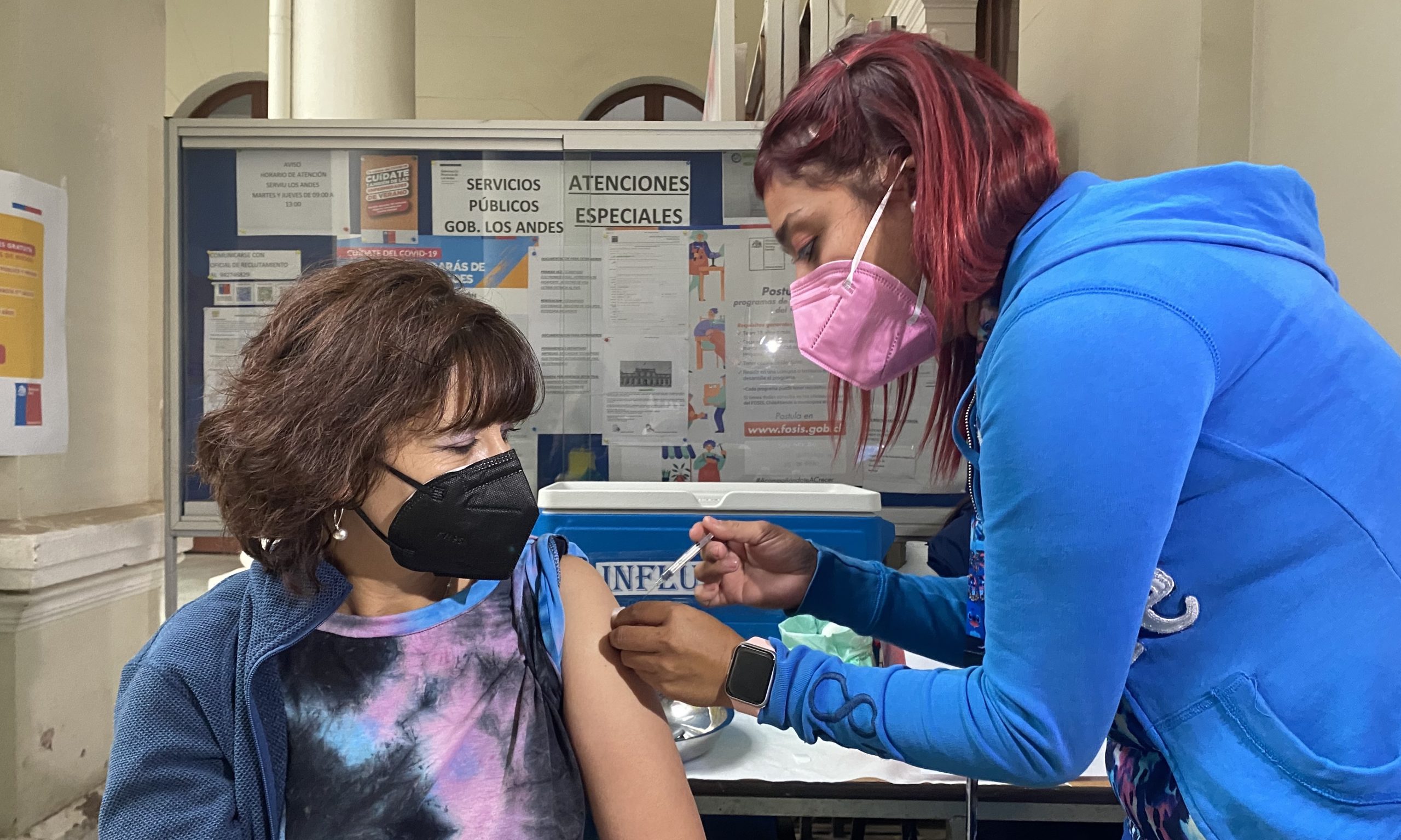 LOS ANDES:  Cesfam Centenario implementa vacunación contra influenza en terreno