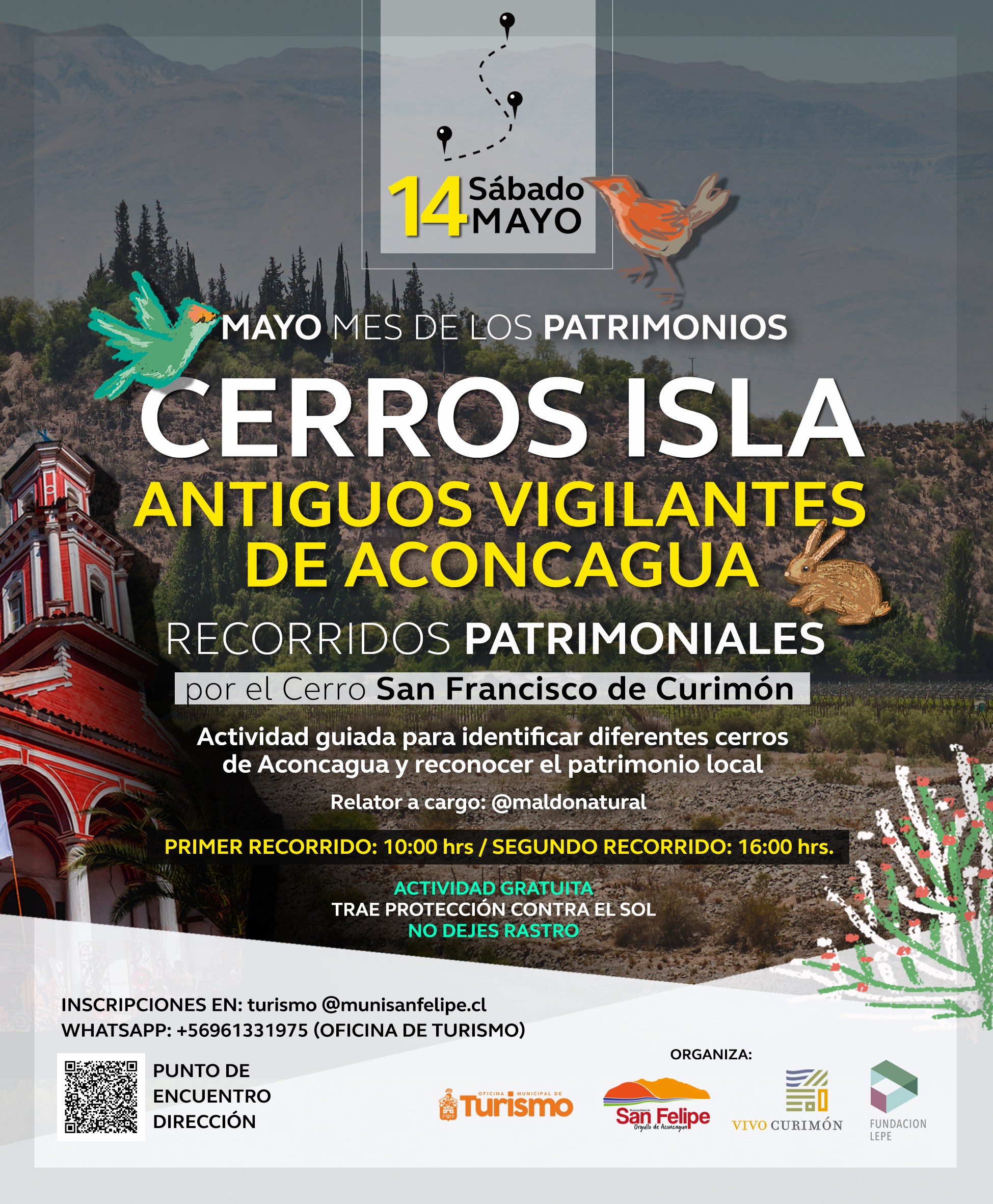 CURIMÓN: El Valle del Aconcagua comienza a celebrar el Día del Patrimonio con la actividad «Cerros isla de Aconcagua: antiguos vigilantes»