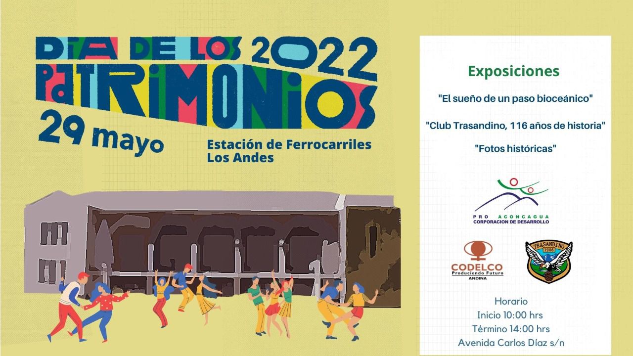 LOS ANDES:  Ex Estación de Ferrocarriles de Los Andes se suma celebración del Día de los Patrimonios