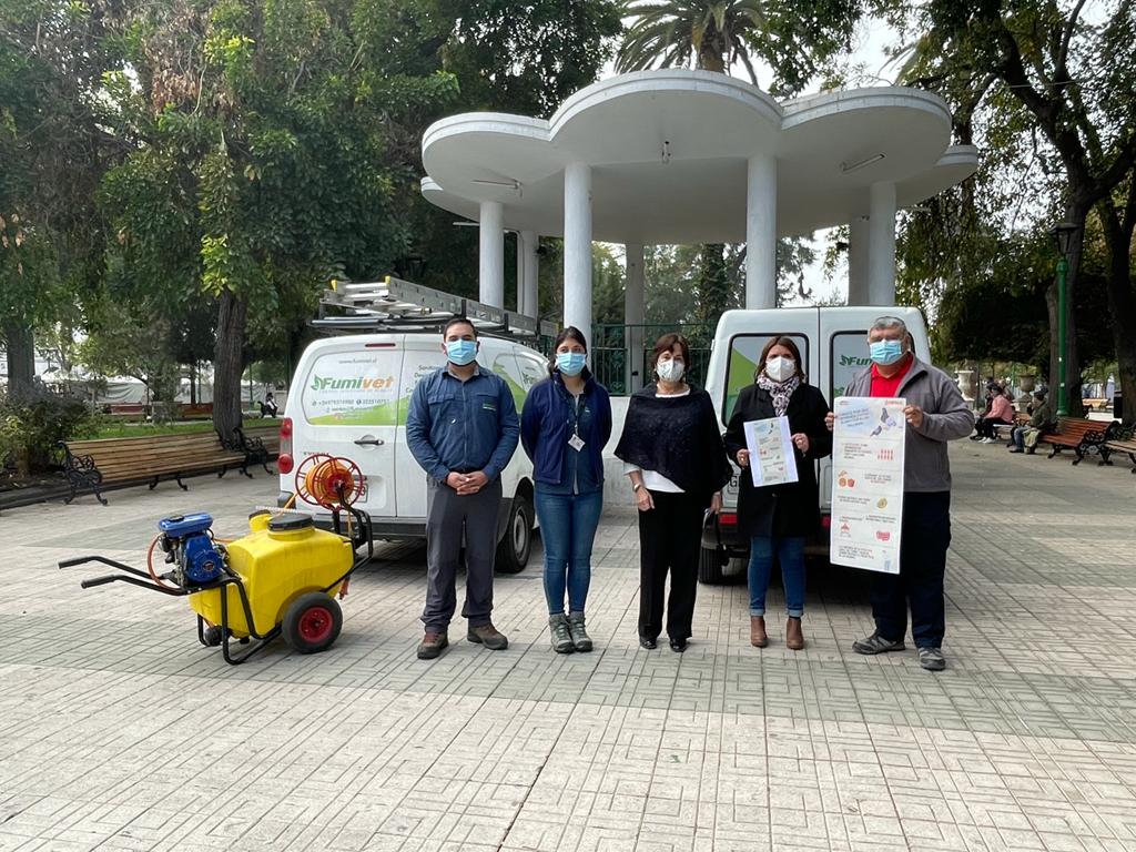 SAN FELIPE:  Municipalidad de San Felipe inicia operativo para controlar plaga de palomas en Plaza de Armas