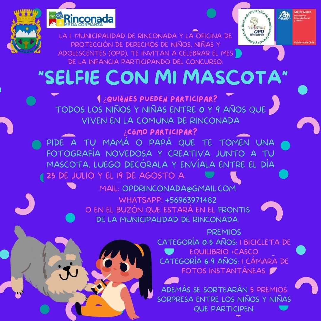 RINCONADA: Concurso «Selfie con mi mascota»