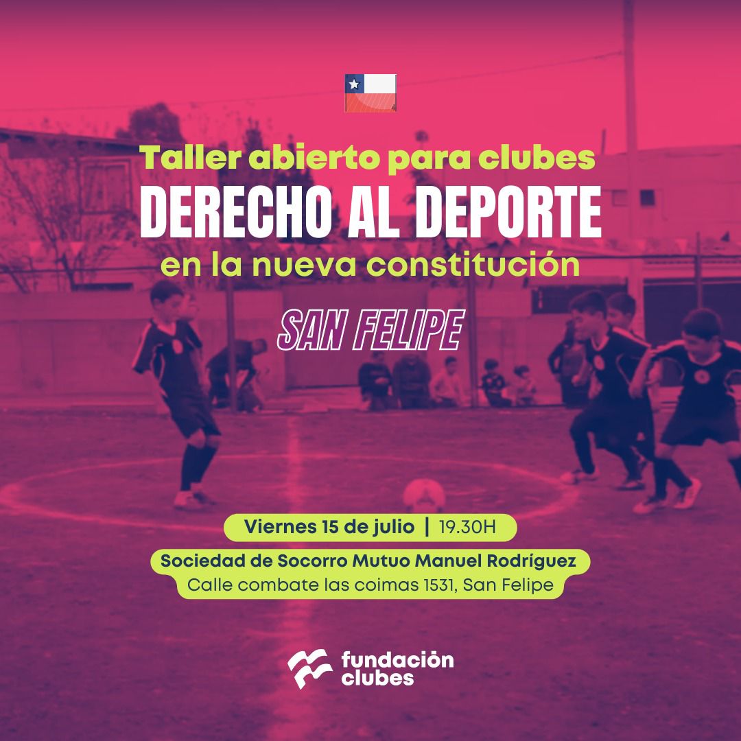 SAN FELIPE: Concejal Rafael Sottolichio y Fundación Clubes preparan encuentro sobre el Derecho al Deporte en la nueva Constitución