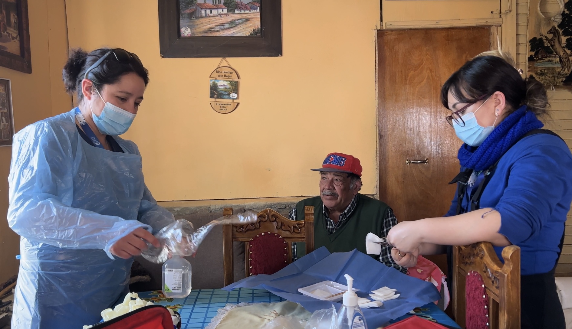 SAN ESTEBAN: Frente sistema frontal y acumulación de nieve, el Departamento de Salud realizó visitas domiciliarias a vecino en Campos de Ahumada Alto