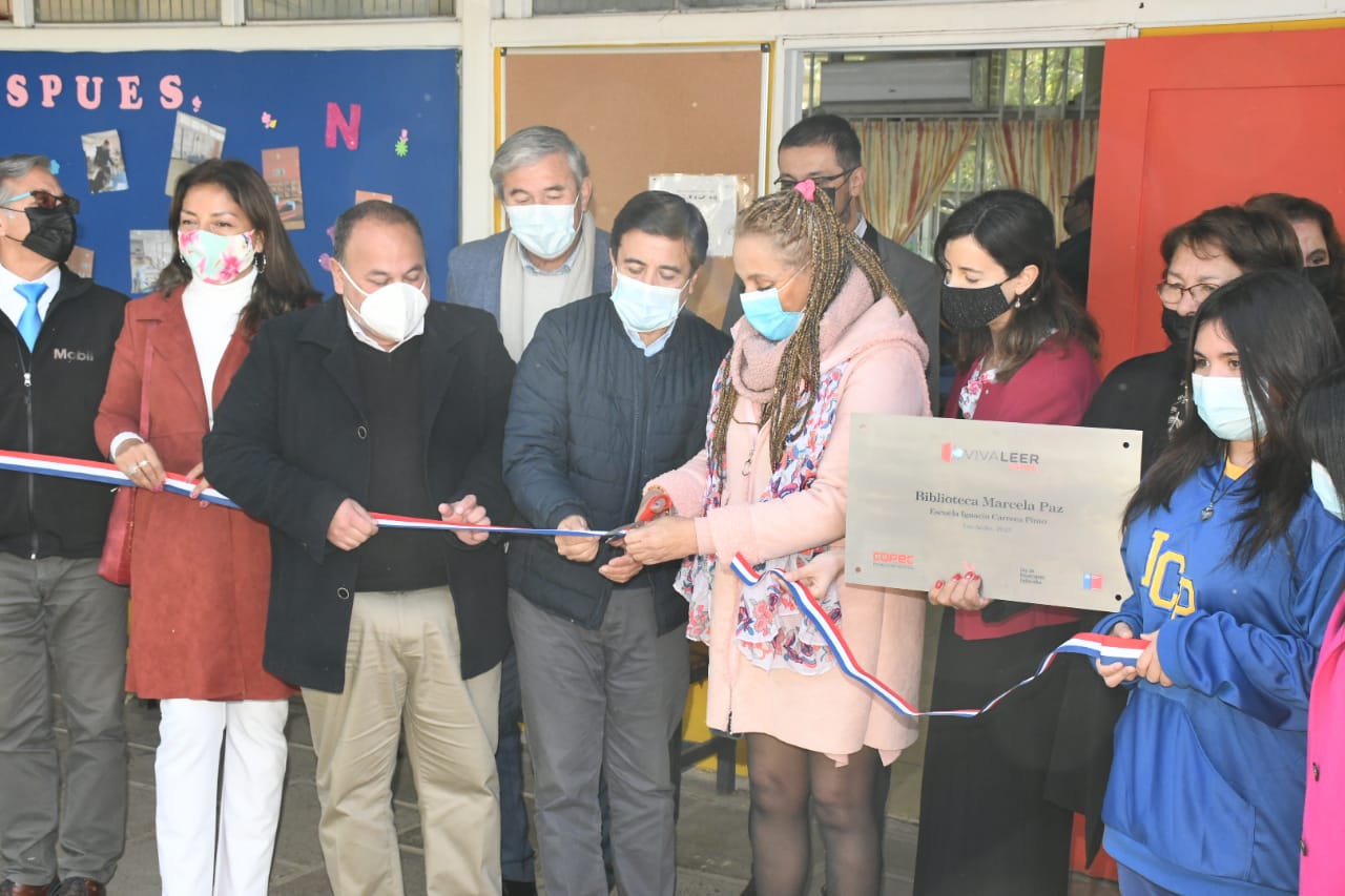 LOS ANDES: La Escuela Ignacio Carrera Pinto inauguró su nueva y acogedora biblioteca con más de 2 mil libros