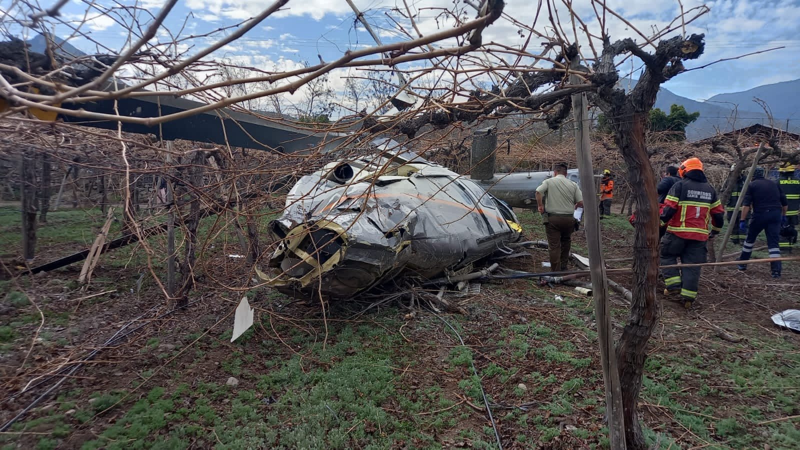 SAN ESTEBAN: Piloto de helicóptero muere luego de capotar en el sector de las Bandurrias
