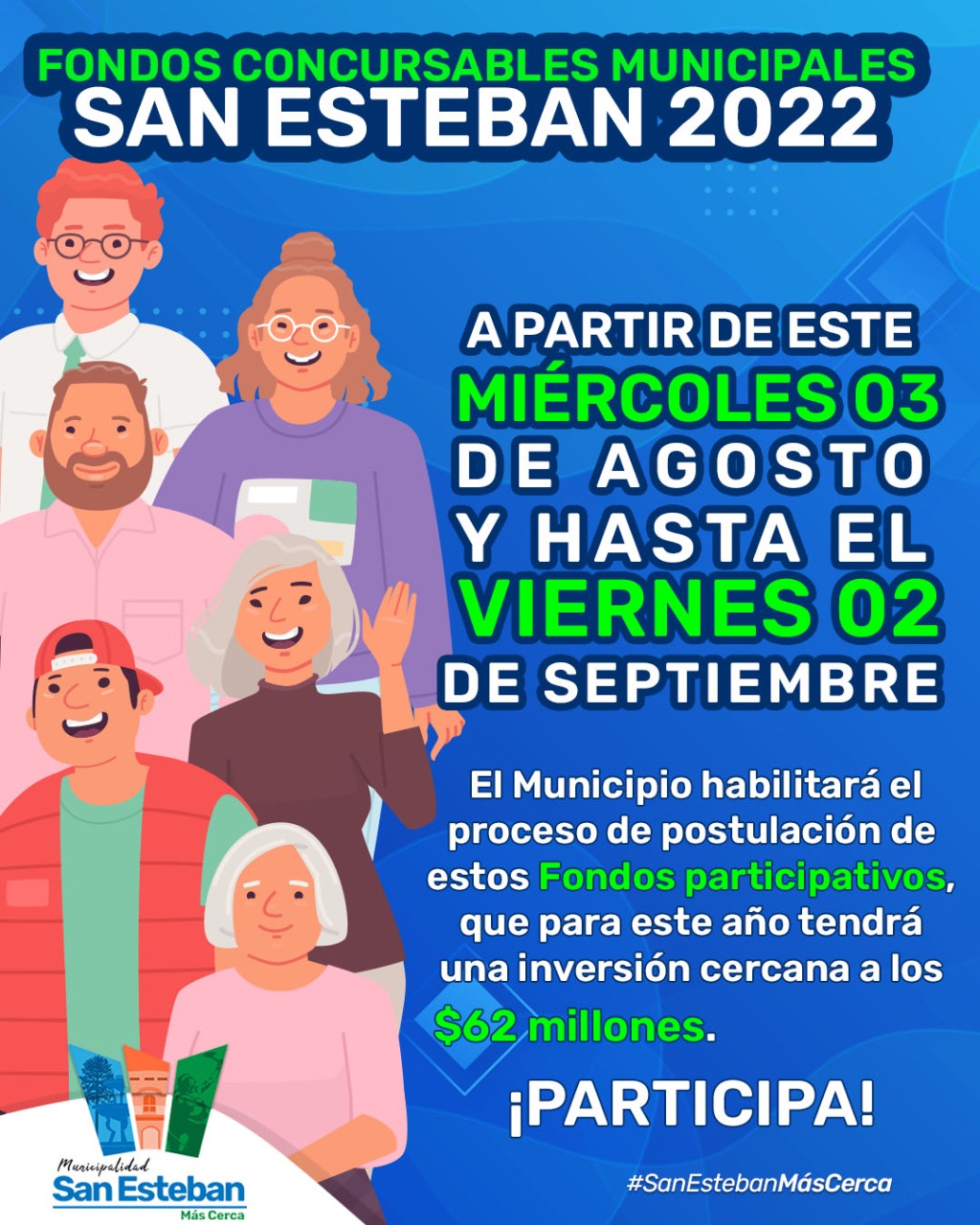 SAN ESTEBAN: Municipalidad de San Esteban invitó a las organizaciones sociales a postular a los fondos concursables 2022