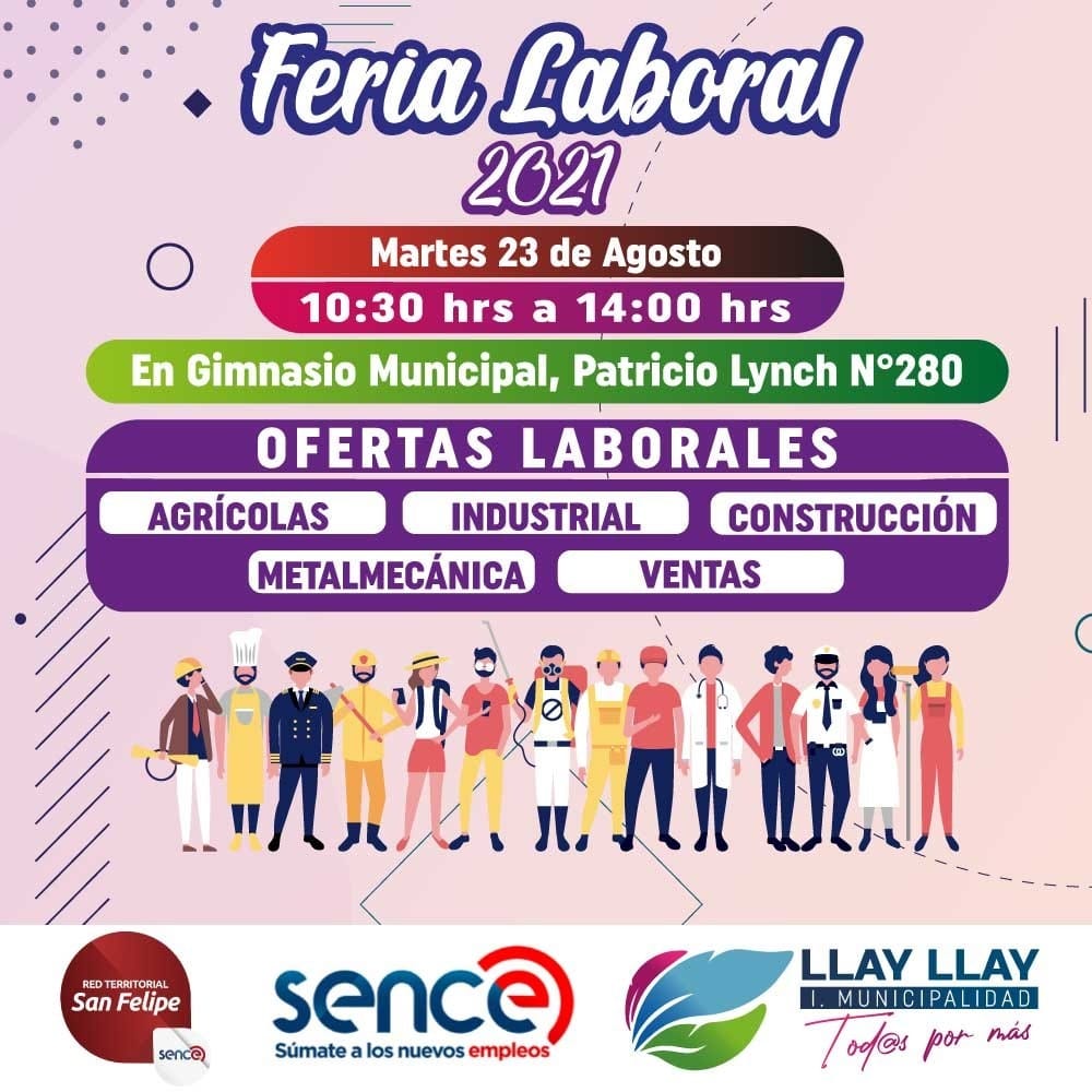 LLAY LLAY: OMIL de Panquehue se suma a la Feria Laboral que tendrá lugar en la Comuna de LLay LLay