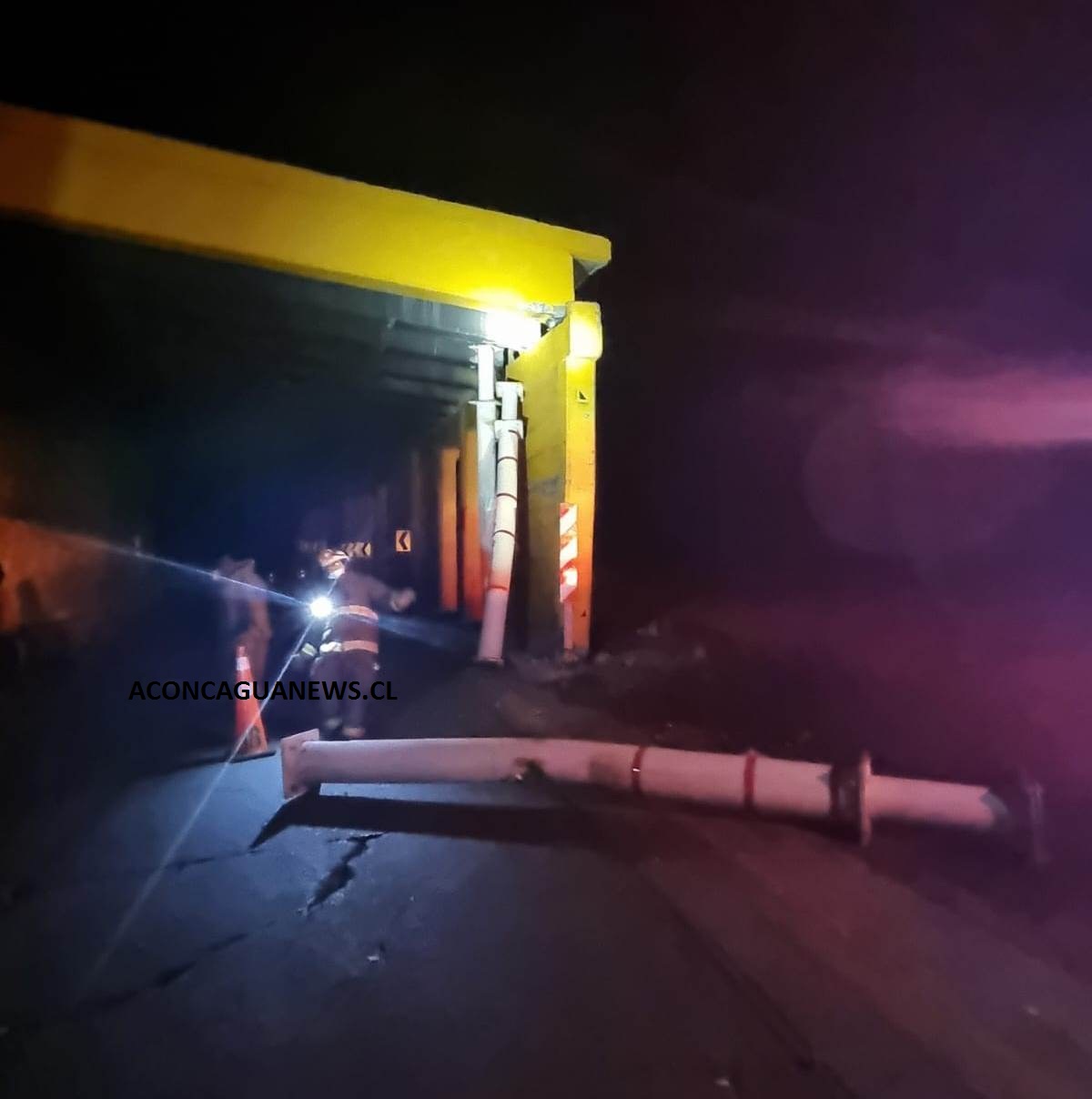 LOS ANDES: Problema estructural en segundo cobertizo tras accidente de camión mantiene paso Fronterizo Cerrado