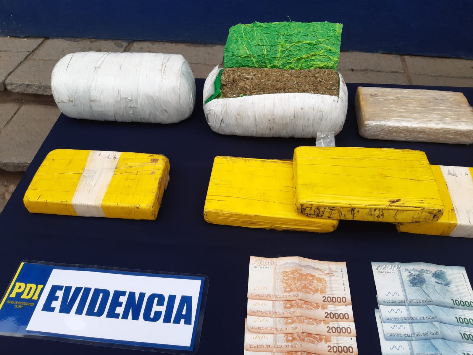 POLICIAL: PDI Los Andes incauta 10 kilos de clorhidrato de cocaína y dos kilos de cannabis en la ligua