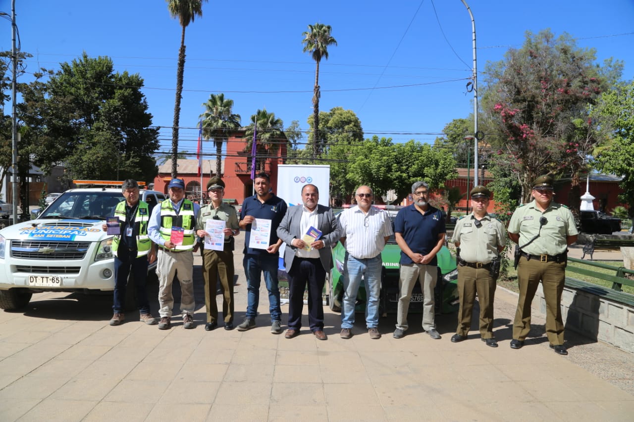 SAN ESTEBAN: Municipio junto Delegación provincial y Carabineros lanzan programa «Verano Seguro» para evitar delitos y situaciones de emergencia