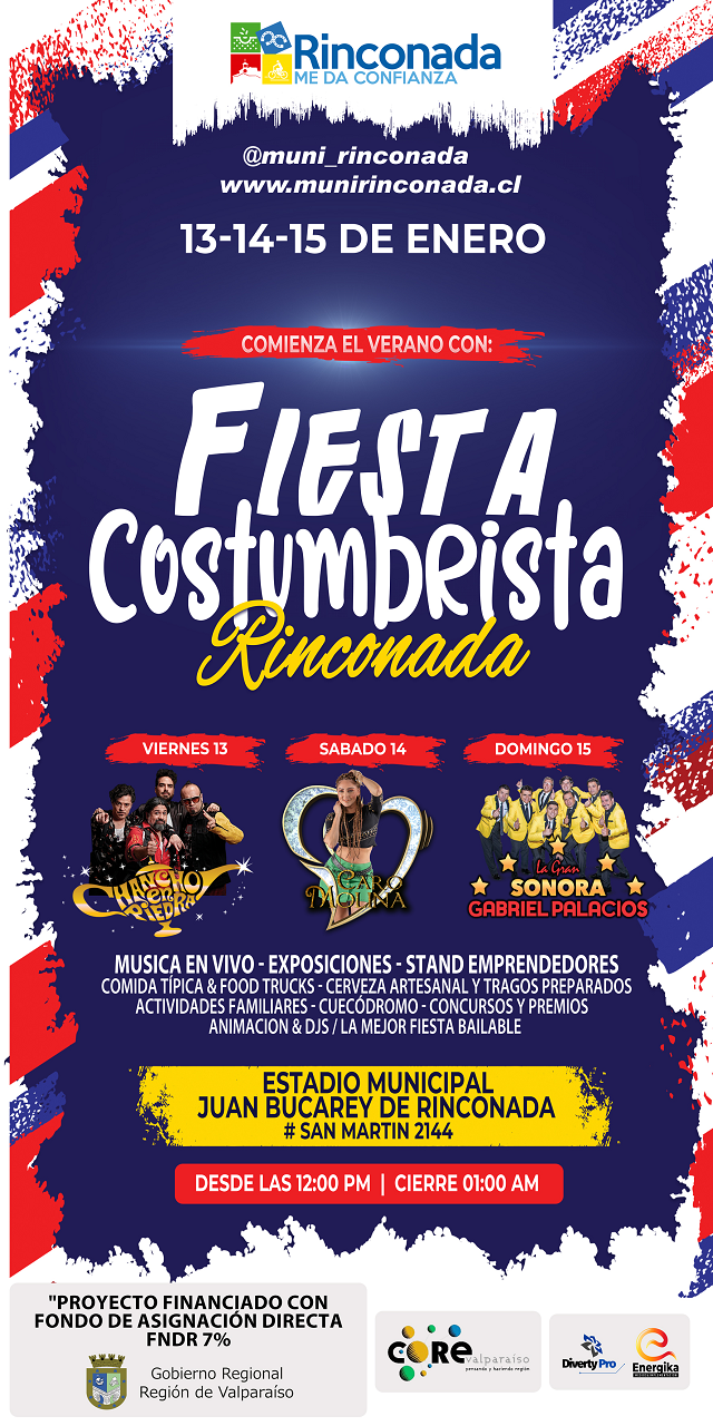 RINCONADA: Realizarán su primera Fiesta Costumbrista, inserta en el programa aniversario 127 años de la comuna