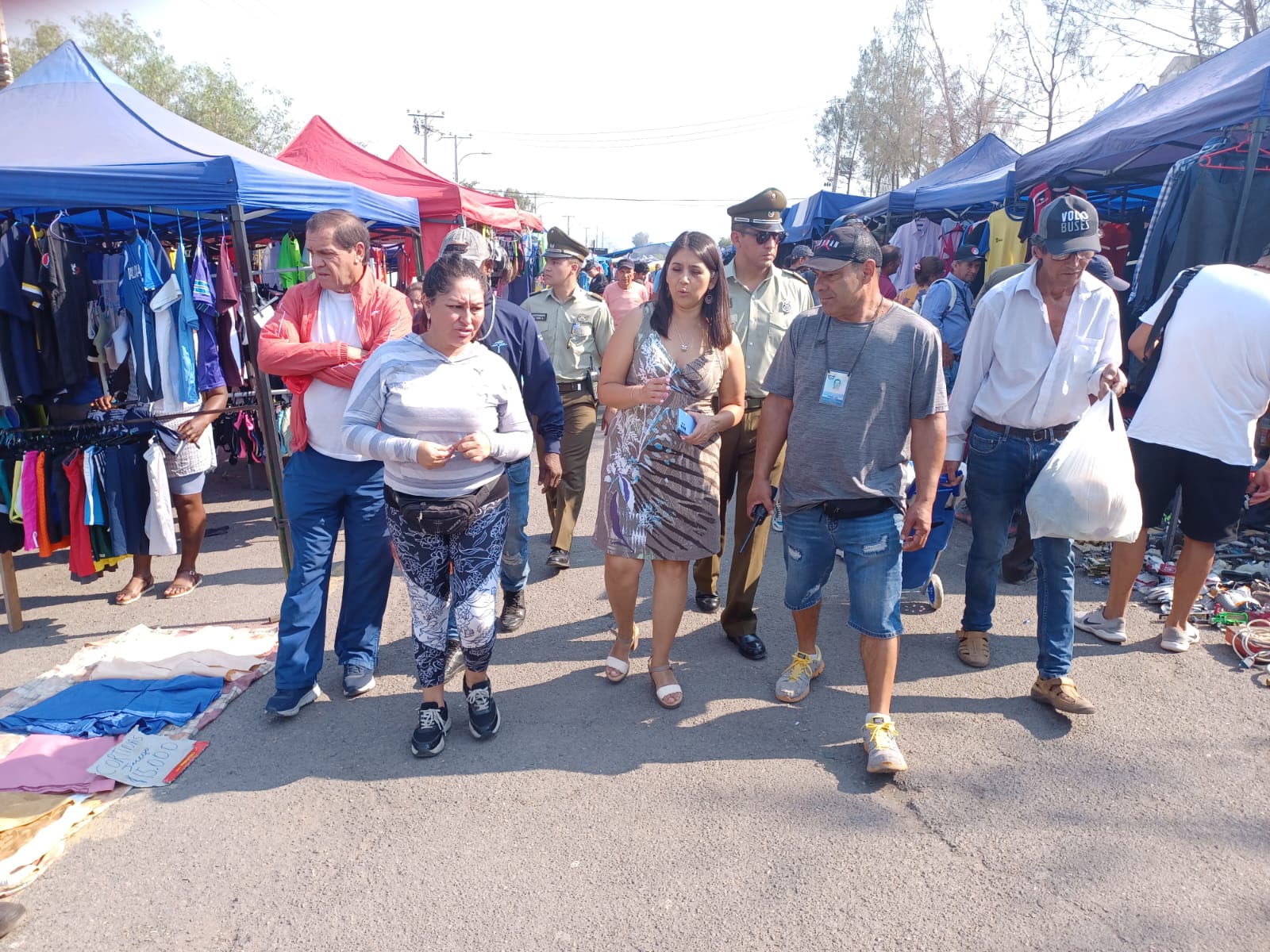 SAN FELIPE: Realizan importante fiscalización en Feria Diego de Almagro