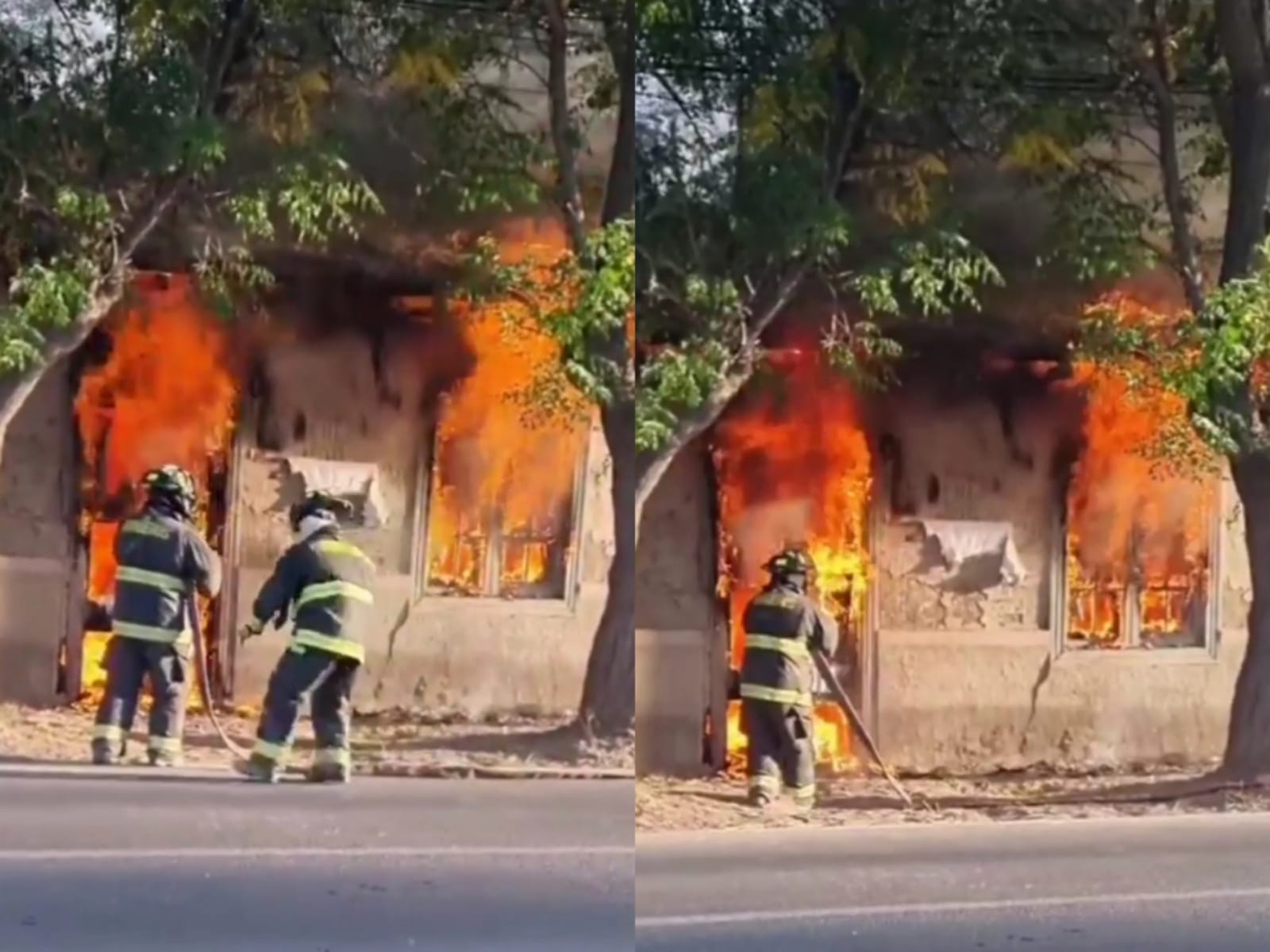 LOS ANDES: [VIDEO] Imágenes del incendio registrado esta mañana en General del Canto