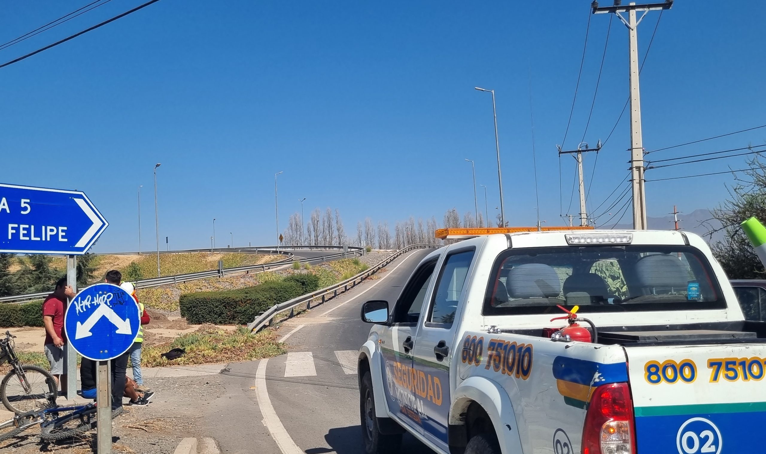 SAN ESTEBAN: Alcalde Ortega manifestó su molestia por la nula seguridad vial en la autopista Los Andes: “Al parecer, a la empresa no les importan los ciclistas porque no pagan peaje”