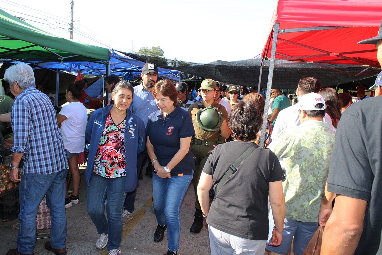 SAN FELIPE: Realizan exhaustiva fiscalización en Feria Diego de Almagro
