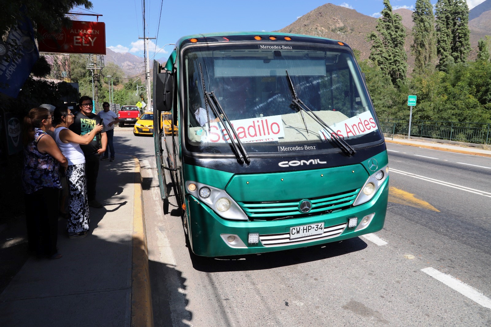 LOS ANDES: [VIDEO] Se inicia marcha blanca del servicio de microbuses para Camino Internacional
