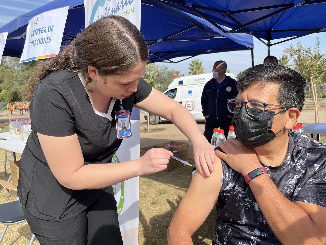 LOS ANDES: Cesfam Centenario continúa despliegue de la campaña de vacunación contra influenza en el territorio