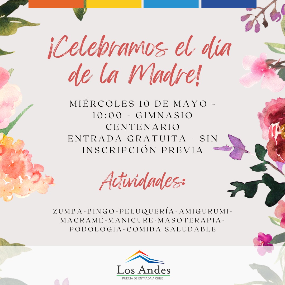 LOS ANDES: [VIDEO] En Los Andes tendrán una jornada especial de autocuidado para celebrar el Día de la Madre