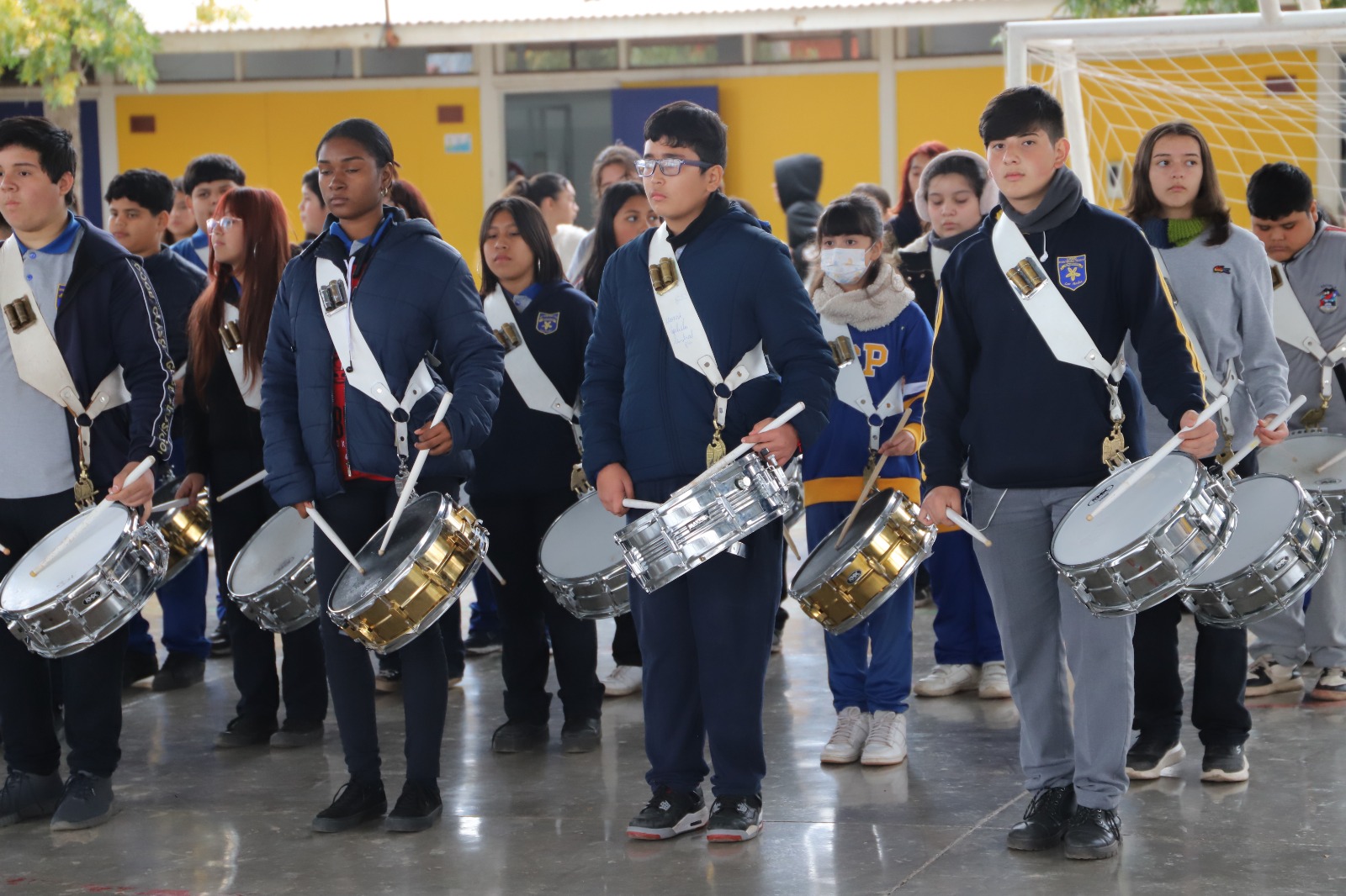LOS ANDES: En Los Andes desfile en honor a las Glorias Navales vuelve con reencuentro de bandas colegiales