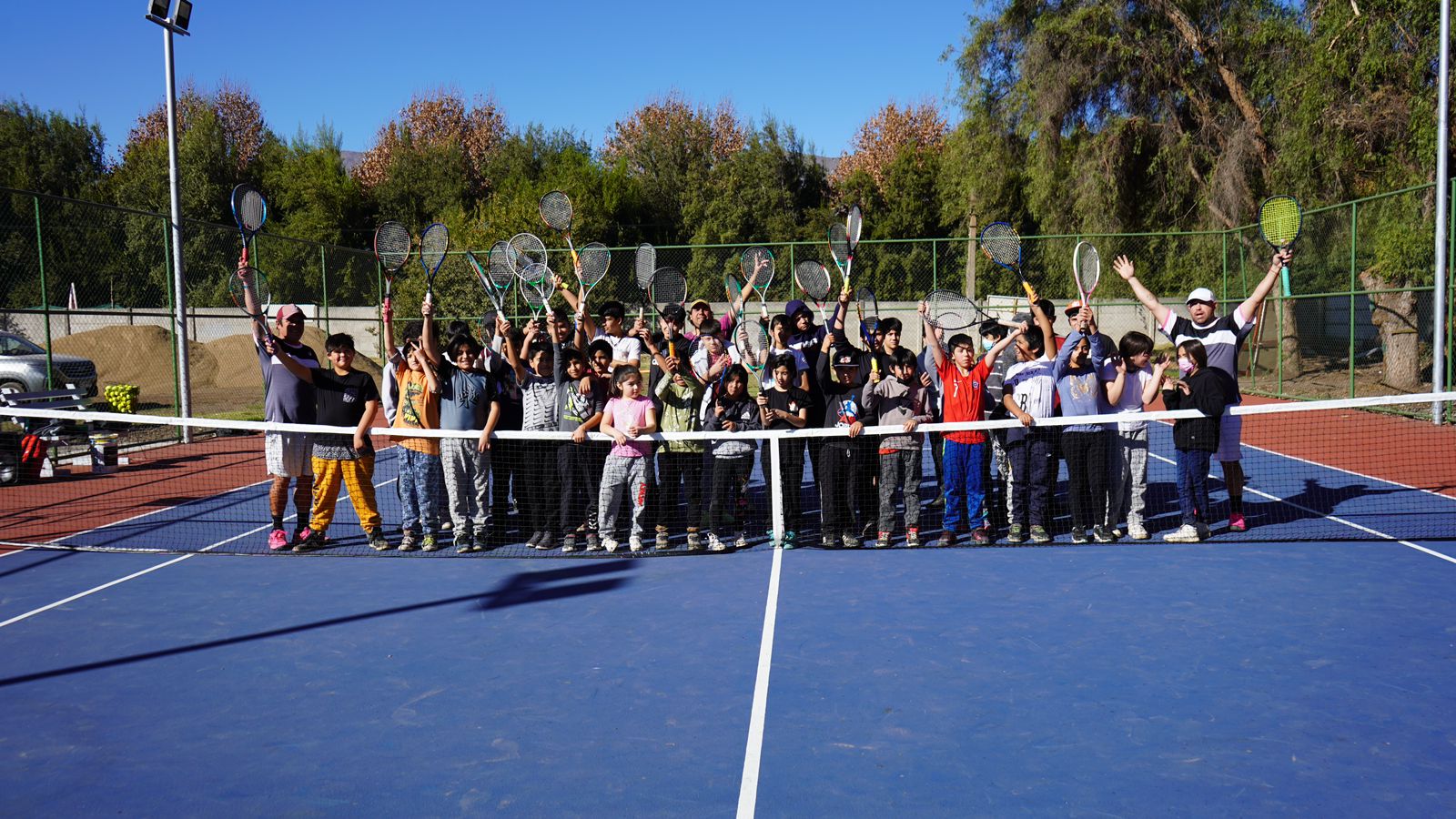 DEPORTE: Panquehue inicio clínicas gratuitas de tenis